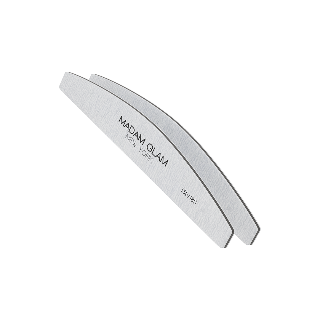 Half Moon Shape 150/180 Grit Nail File by Madam Glam