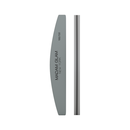 Half Moon Shape 100/150 Grit Nail Buffer
