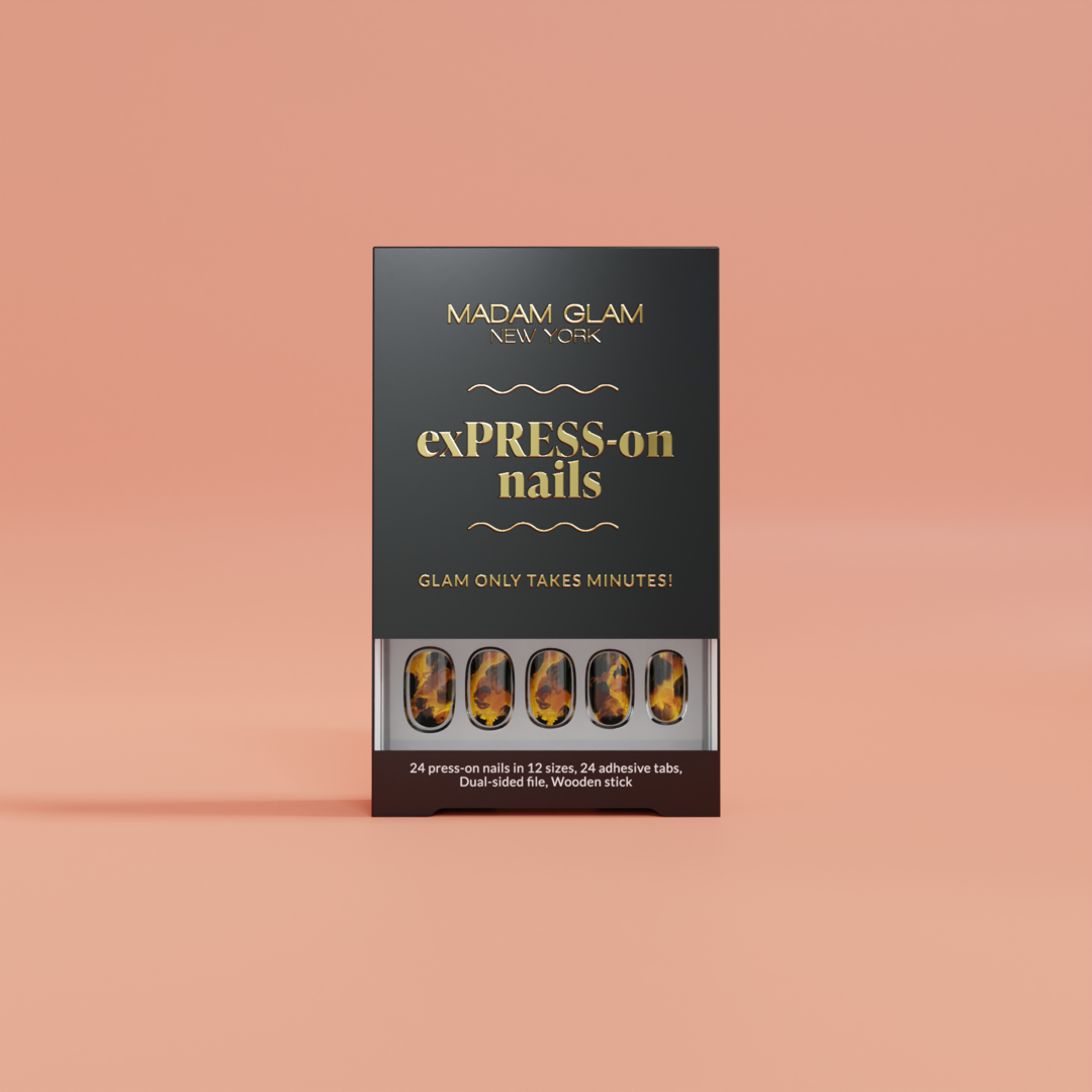 Tortie - exPRESS-on nails by Madam Glam