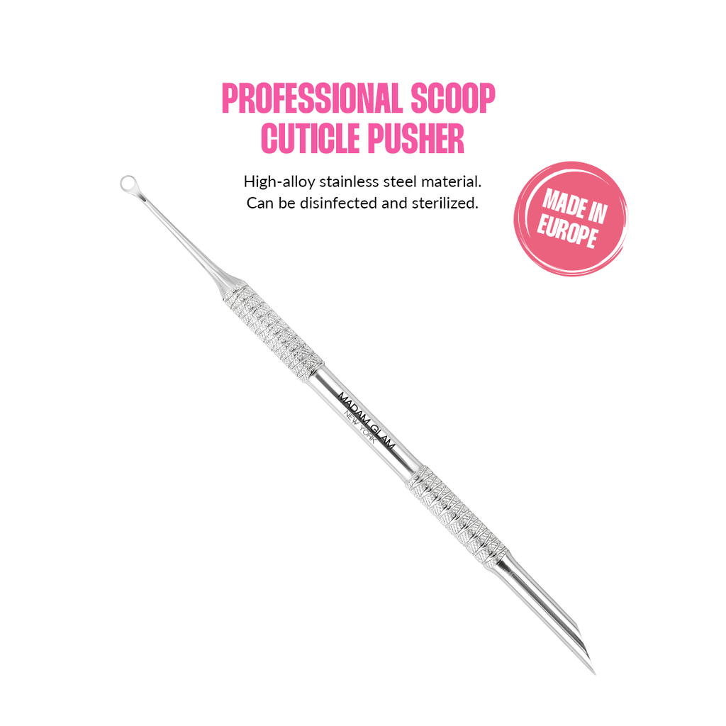 Professional Scoop Cuticle Pusher by Madam Glam