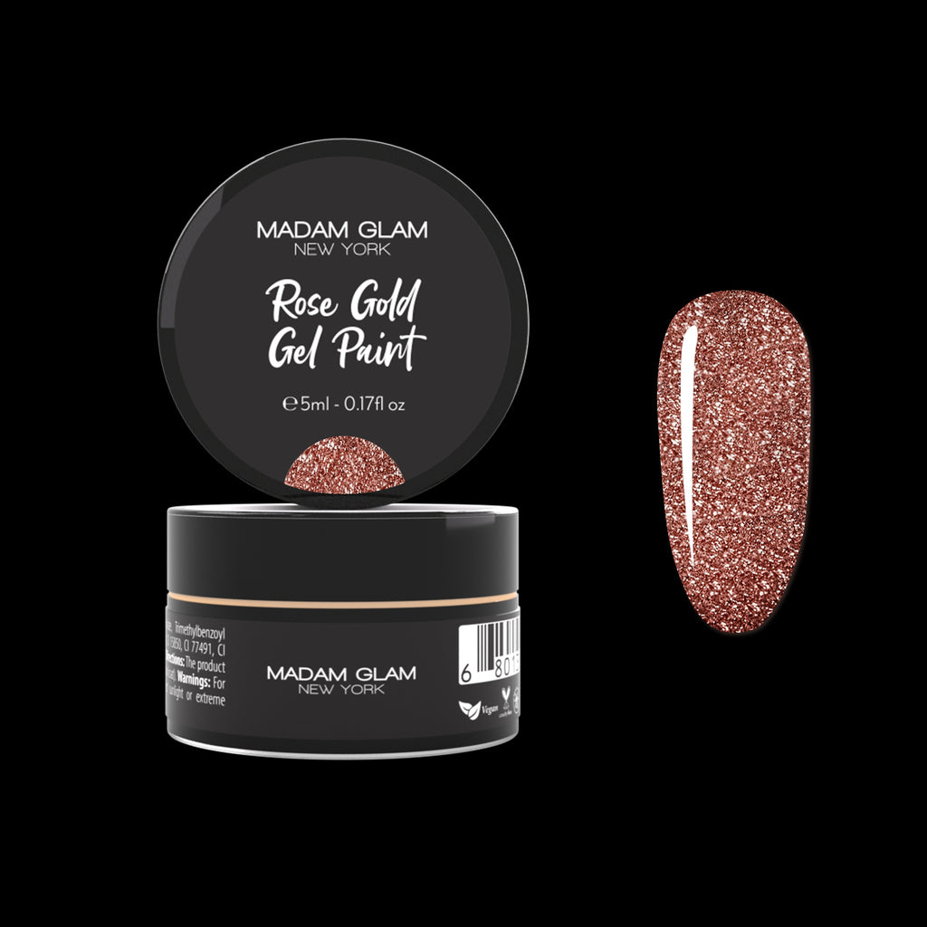 Rose Gold Gel paint by Madam Glam