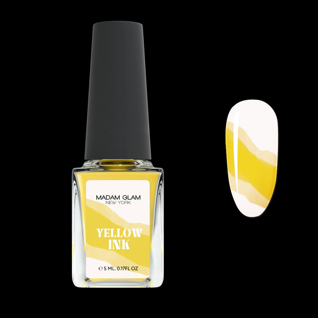 Yellow Nail Art Ink by Madam Glam