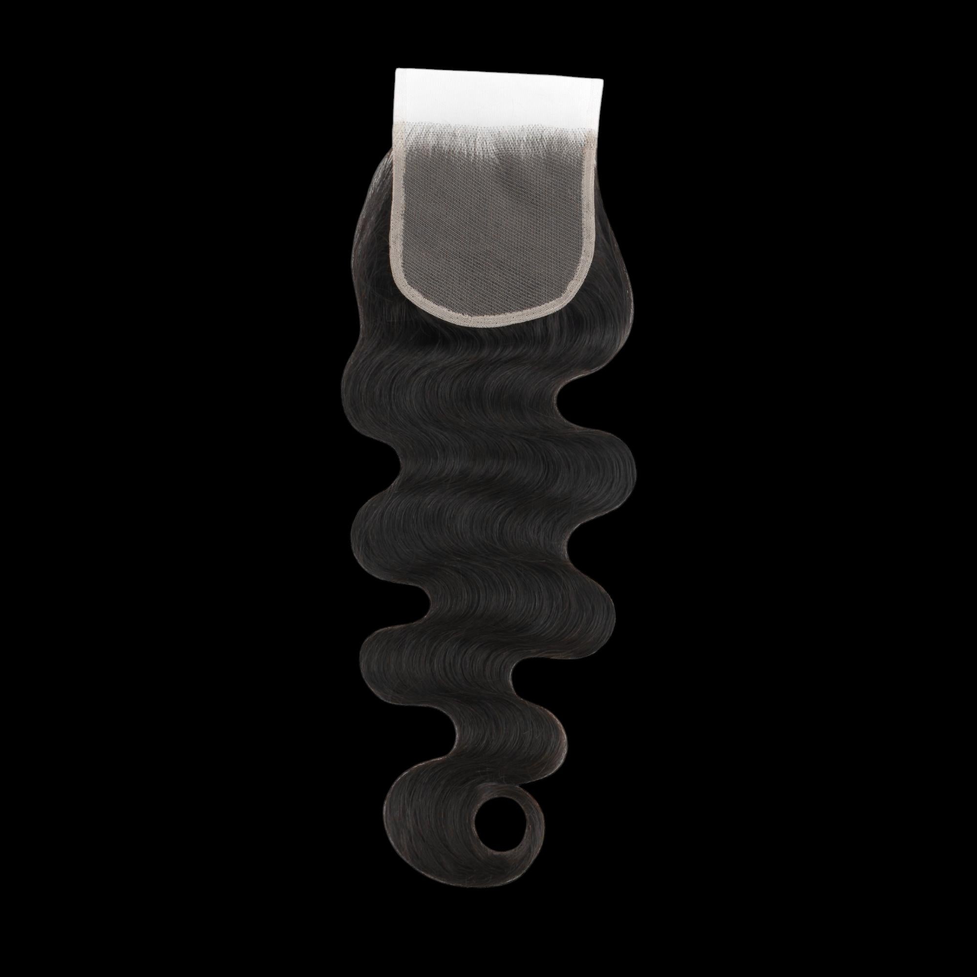 Malaysian Body Wave 4x4 Transparent Lace Human Hair Closure by Private Label