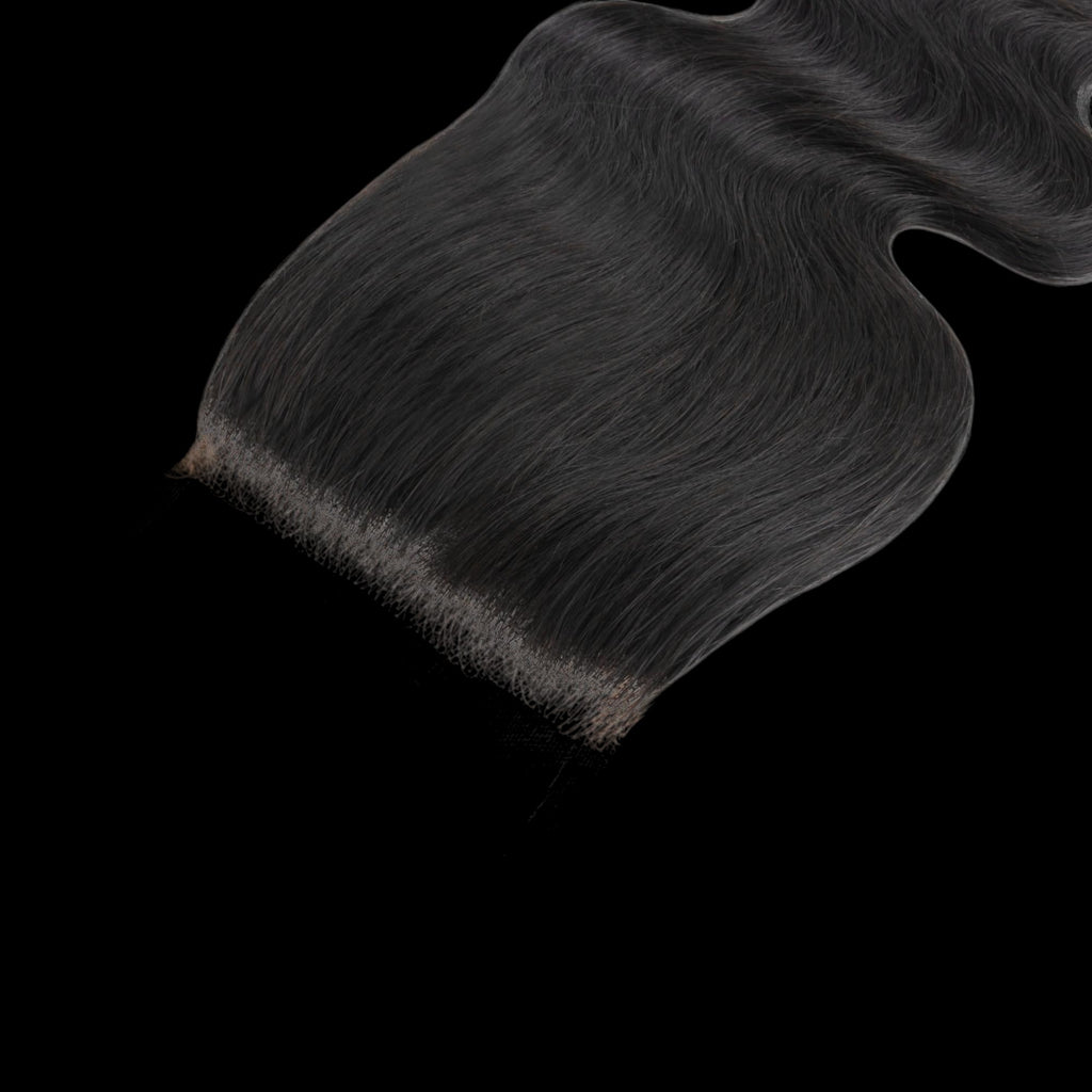 Malaysian Body Wave 4x4 Transparent Lace Human Hair Closure by Private Label
