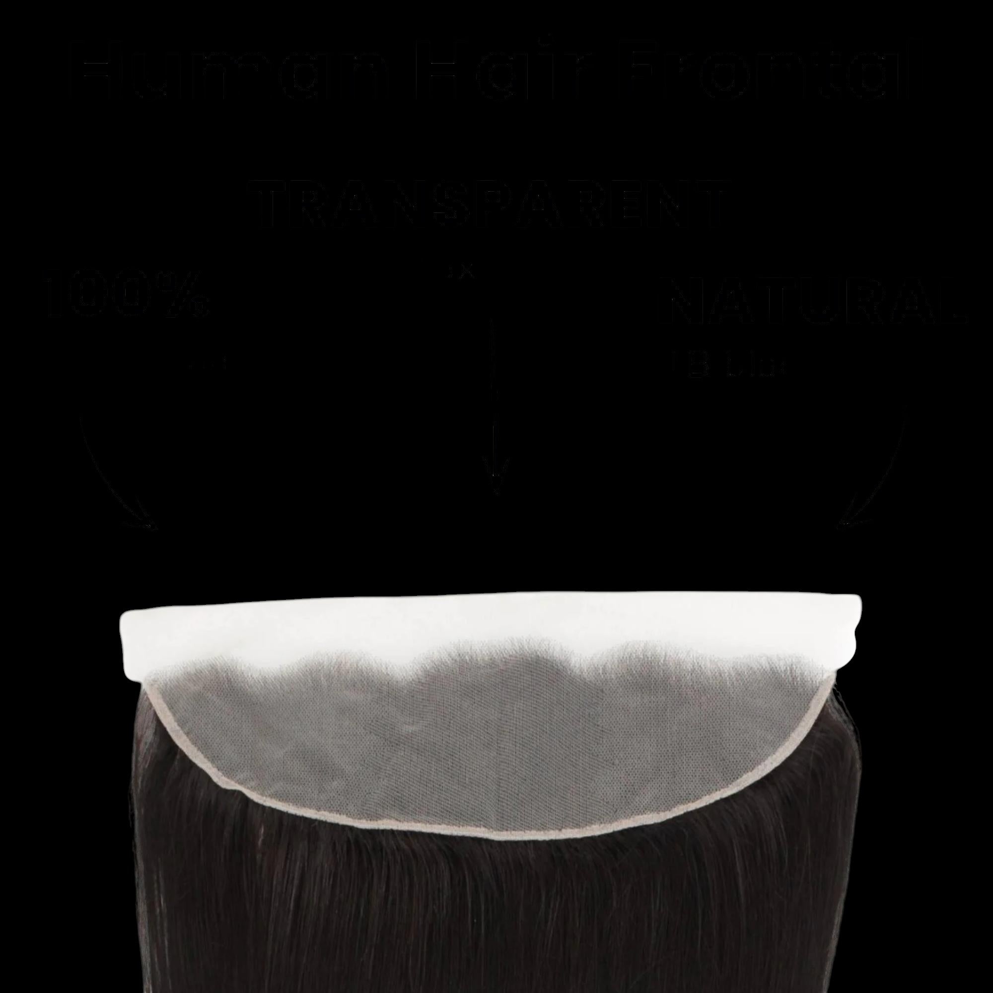 Malaysian Straight 13x4 Transparent Lace Human Hair Frontal by Private Label