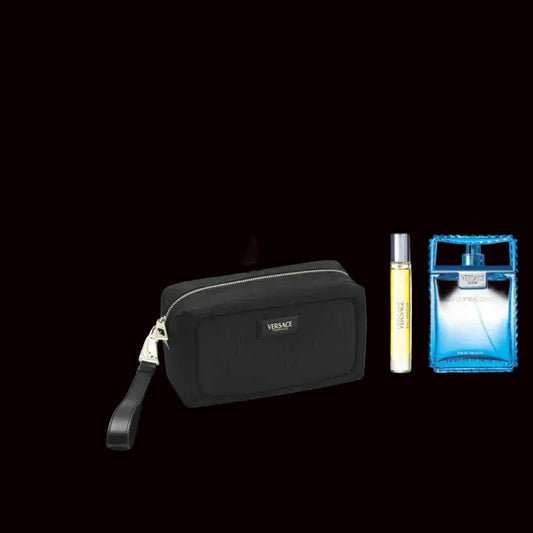 Man Eau Fraiche By Versace For Men 3Pcs Set EDT Spray by perfumesandrea