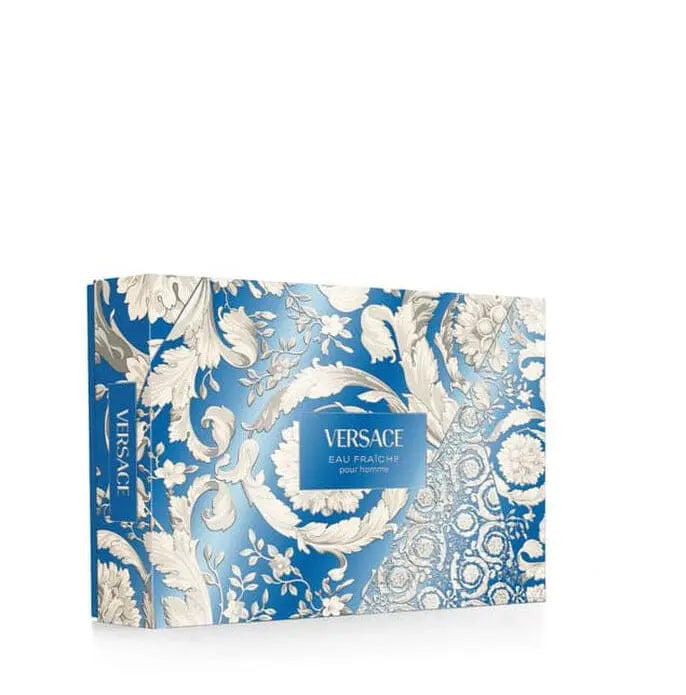 Man Eau Fraiche By Versace For Men 3Pcs Set EDT Spray by perfumesandrea