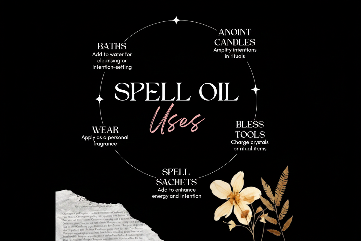 Manifestation Spell Oil — Goal‑Setting Ritual Oil by Circe Boutique