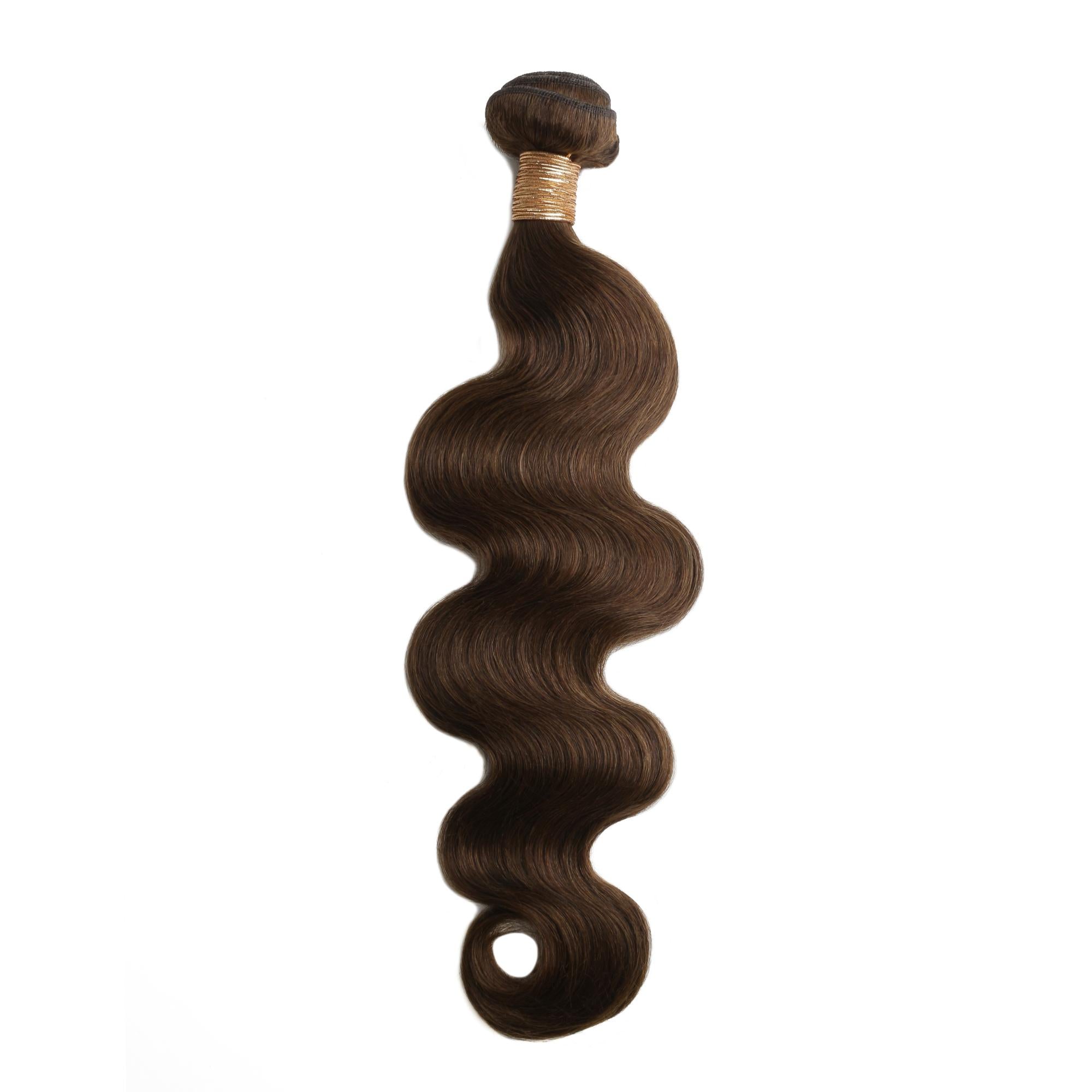 Medium Brown Body Wave 100% Human Hair Bundles by Private Label