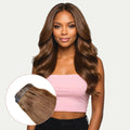 Medium Brown Seamless Clip-In 100% Human Hair Extensions by Private Label