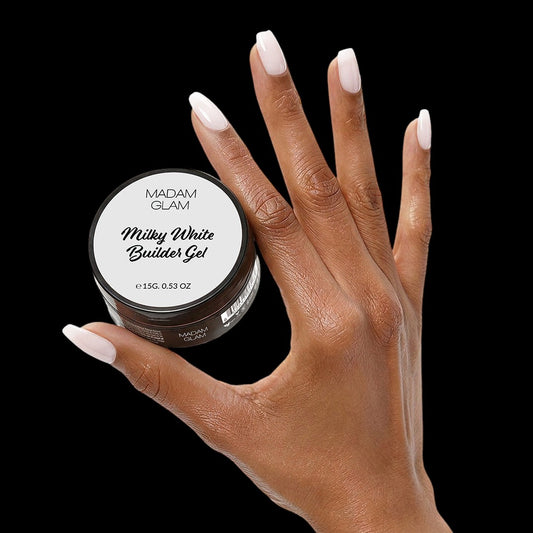 Milky White Builder Gel by Madam Glam