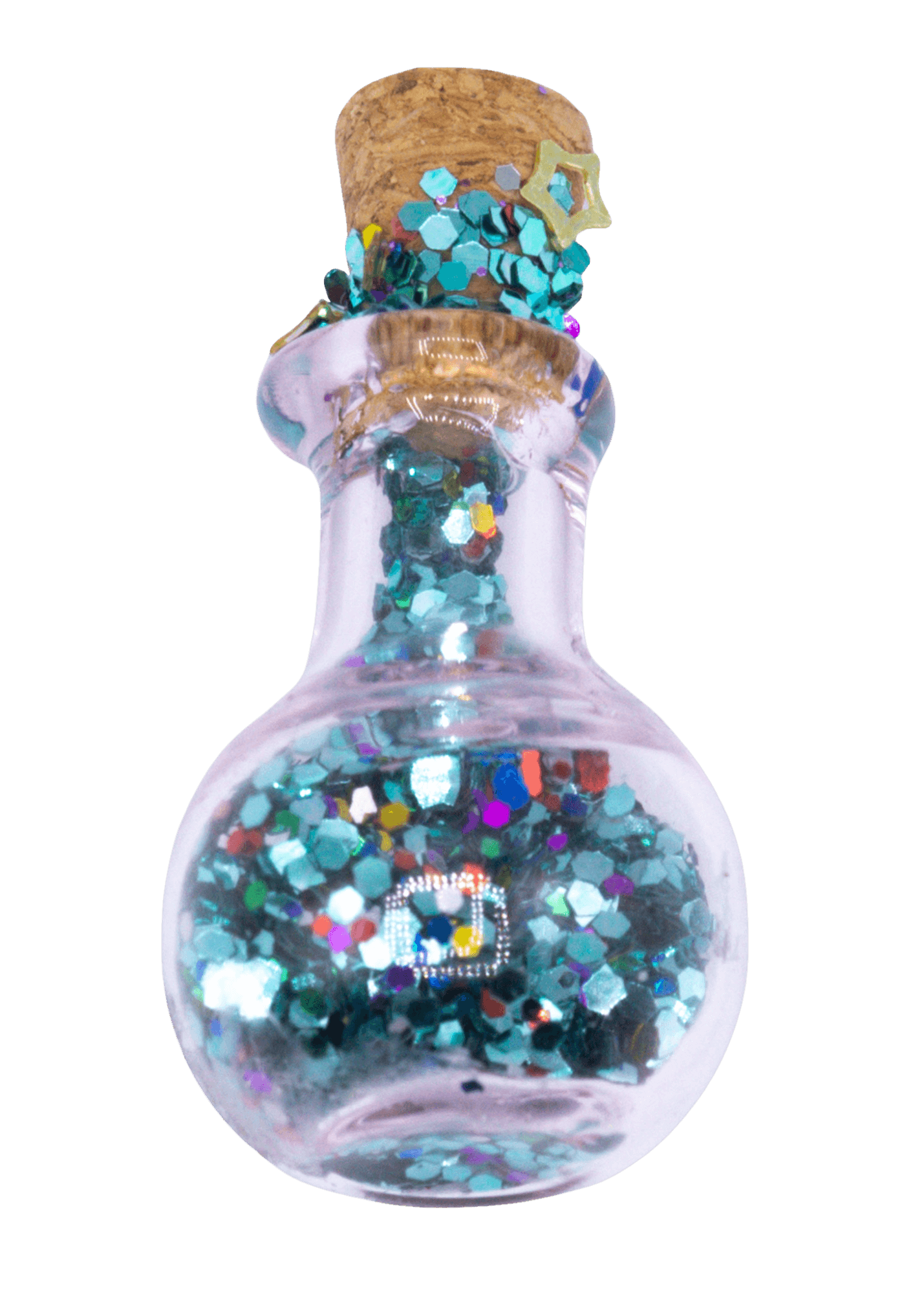 Glittery Fairy Spell Jar Magnet