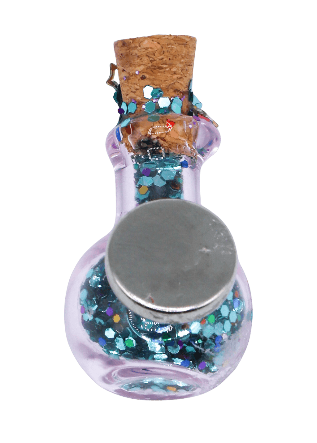 Glittery Fairy Spell Jar Magnet