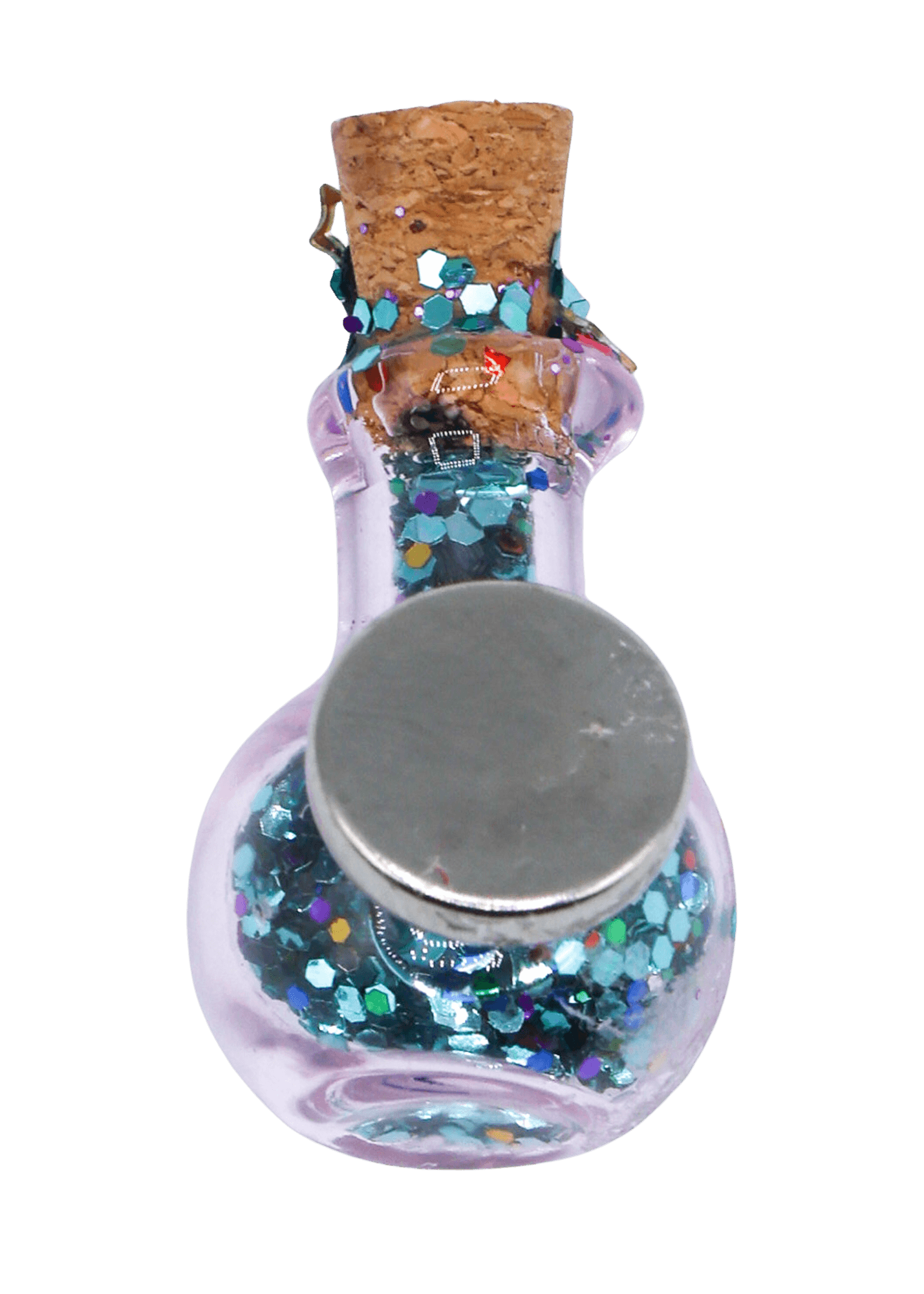 Glittery Fairy Spell Jar Magnet