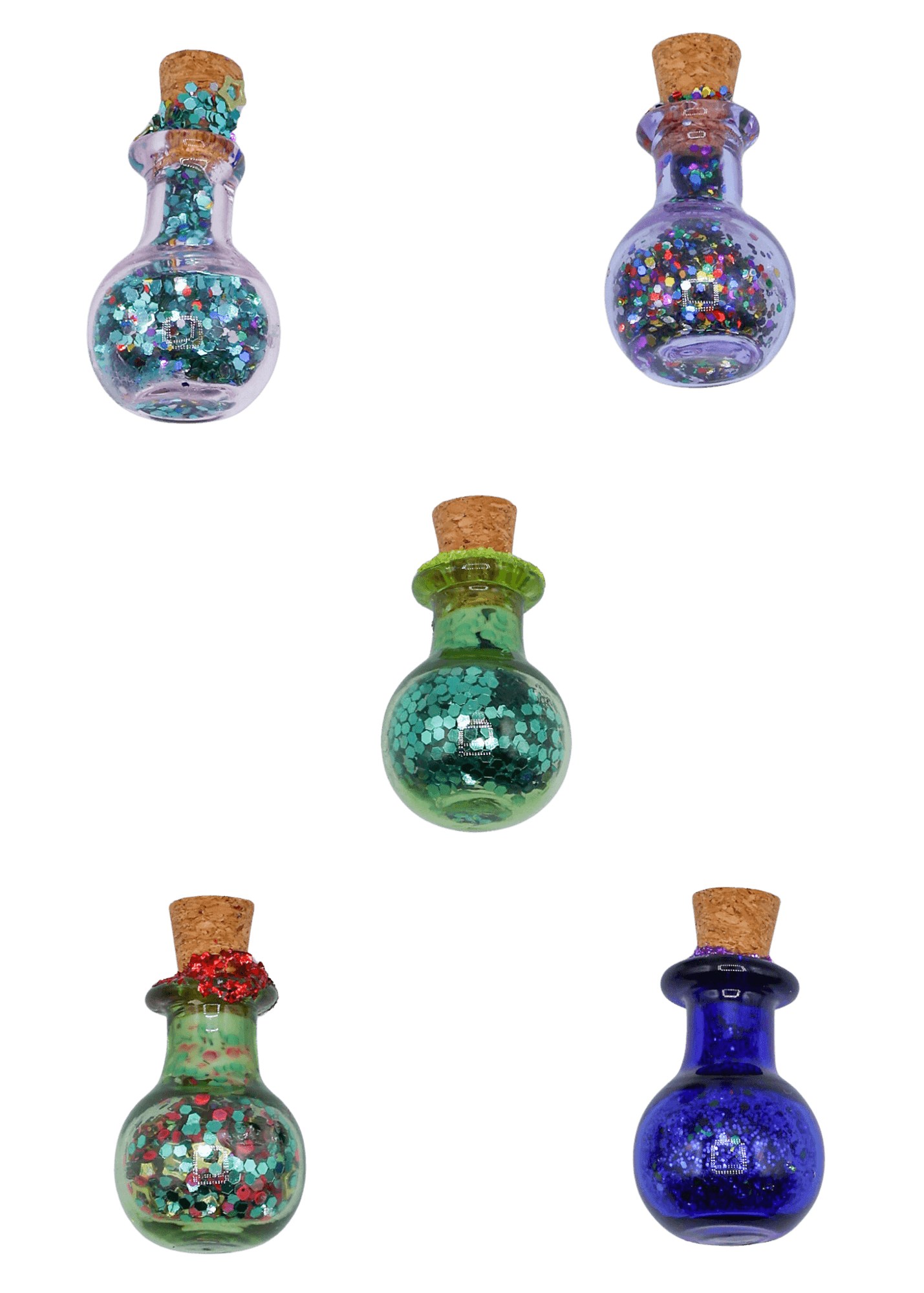 Glittery Fairy Spell Jar Magnet