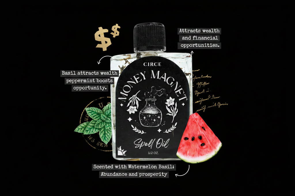 Demeter’s Abundance Ritual Set – Prosperity Blend & Money Magnet Oil by Circe Boutique