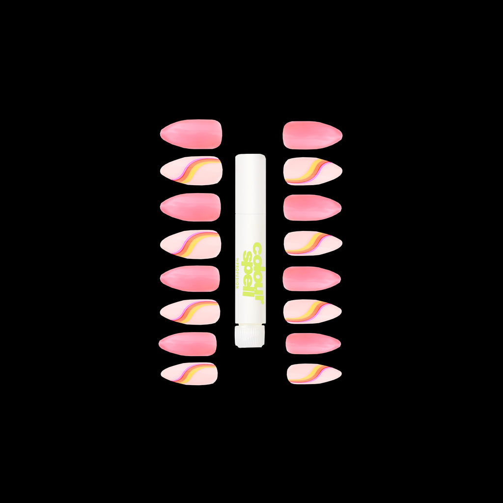 Press On Nails & Glue - Hot Pink by ColourSpell