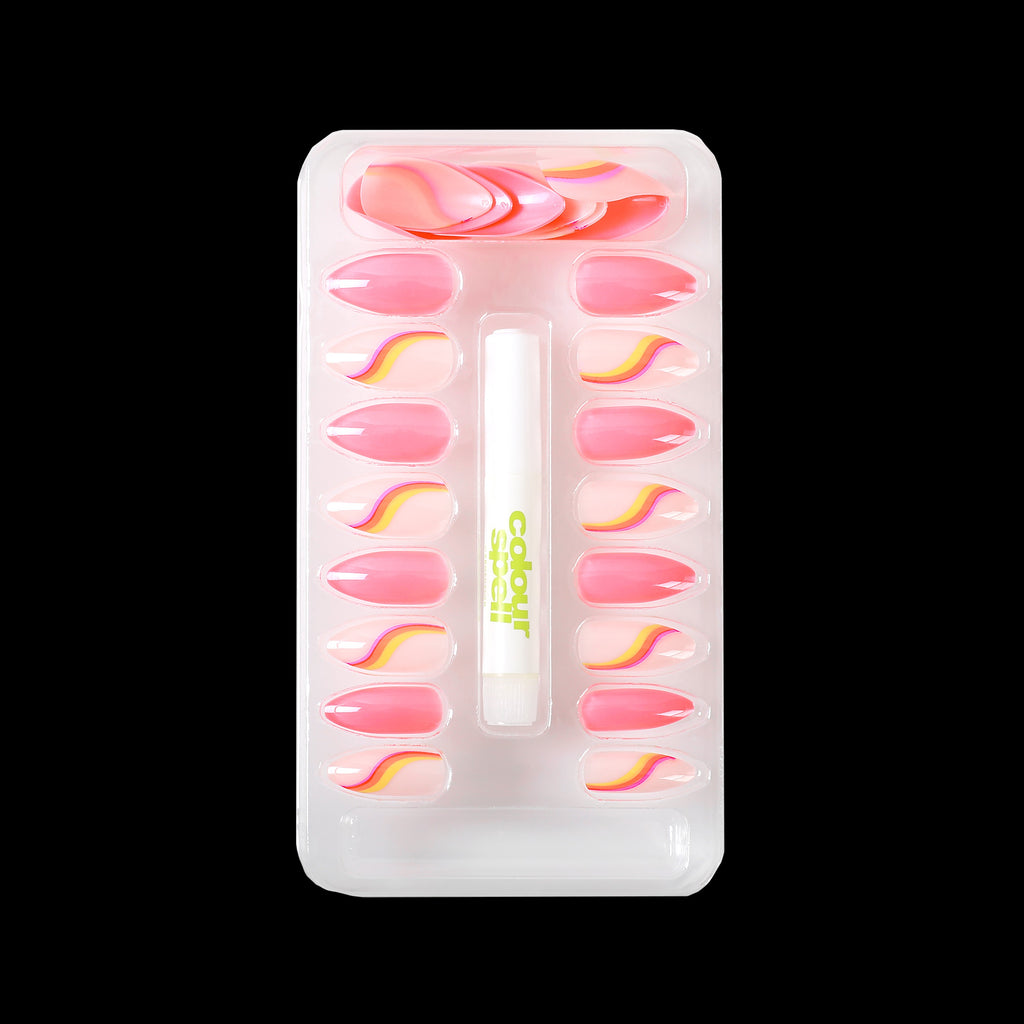Press On Nails & Glue - Hot Pink by ColourSpell