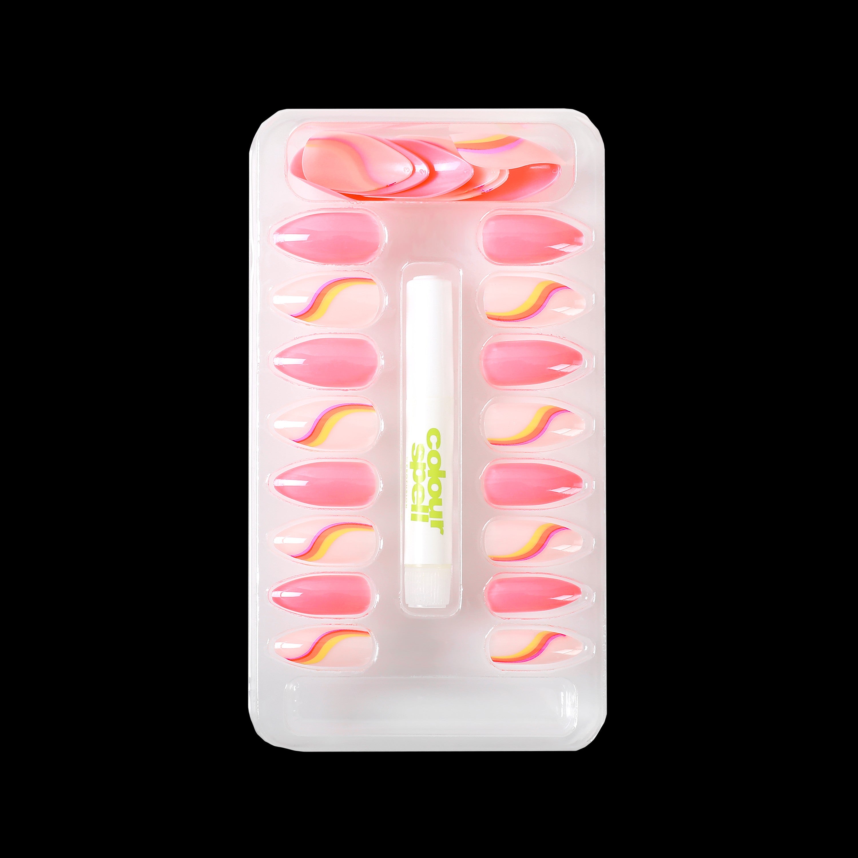 Press On Nails & Glue - Hot Pink by ColourSpell