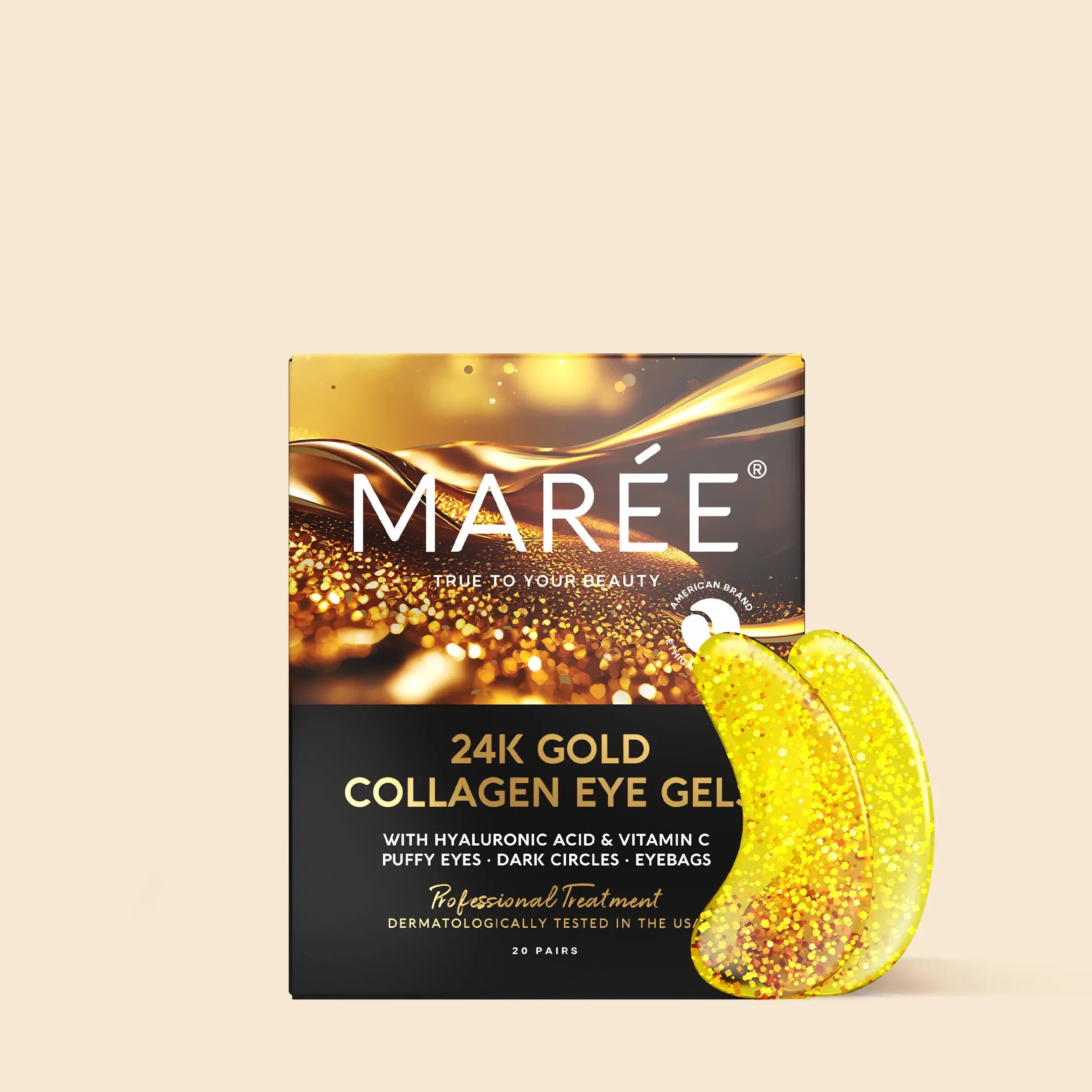 24K Gold Anti-Aging Eye Patches by Maree
