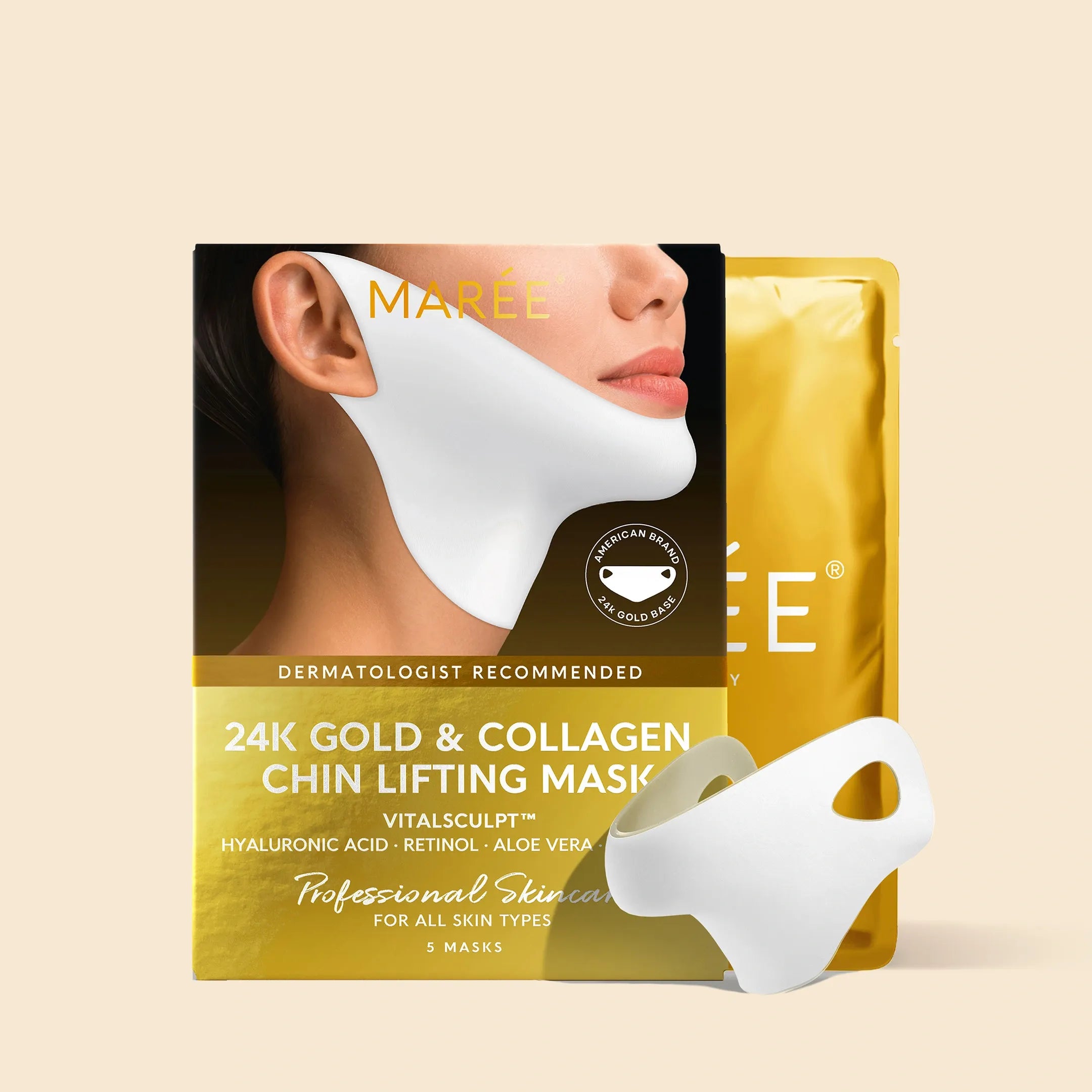 24K Gold V-Line Lifting Mask by Maree