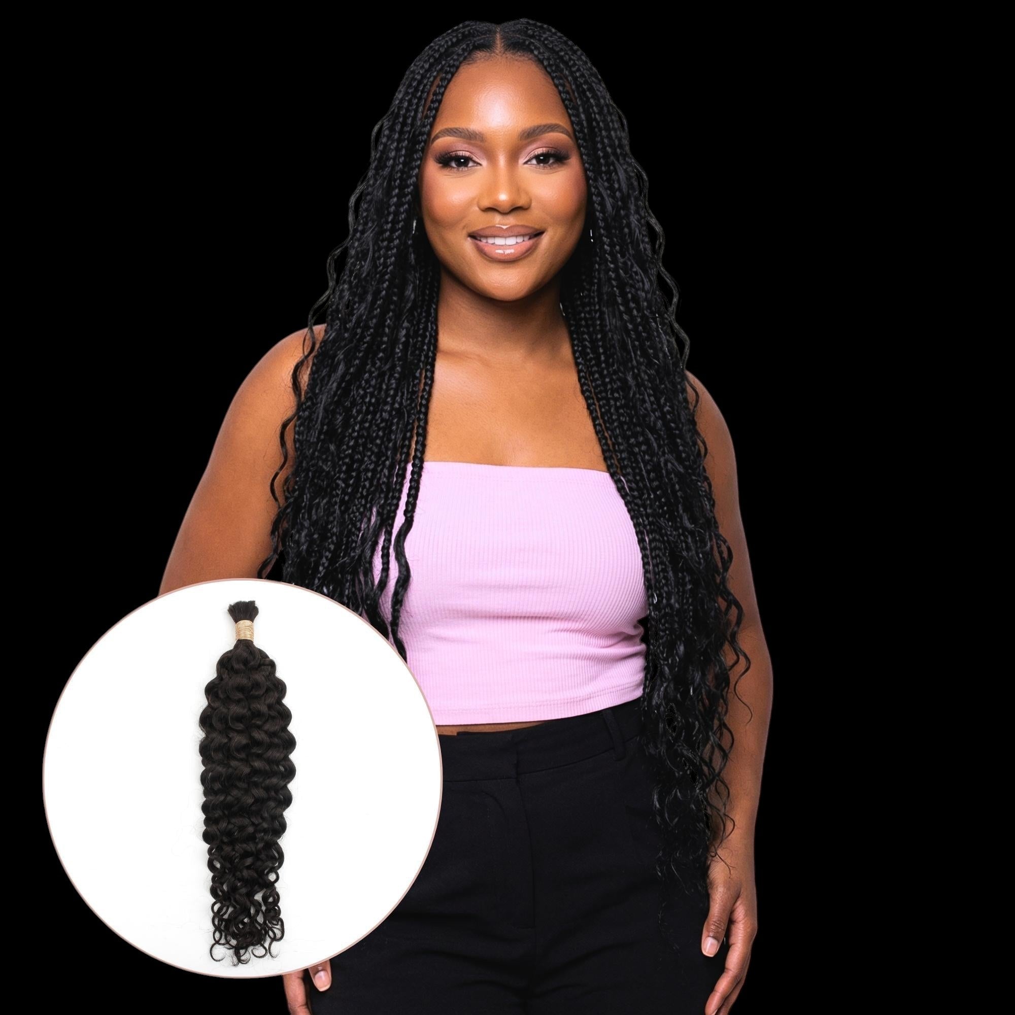 Ocean Wave Bulk 100% Human Braiding Hair by Private Label