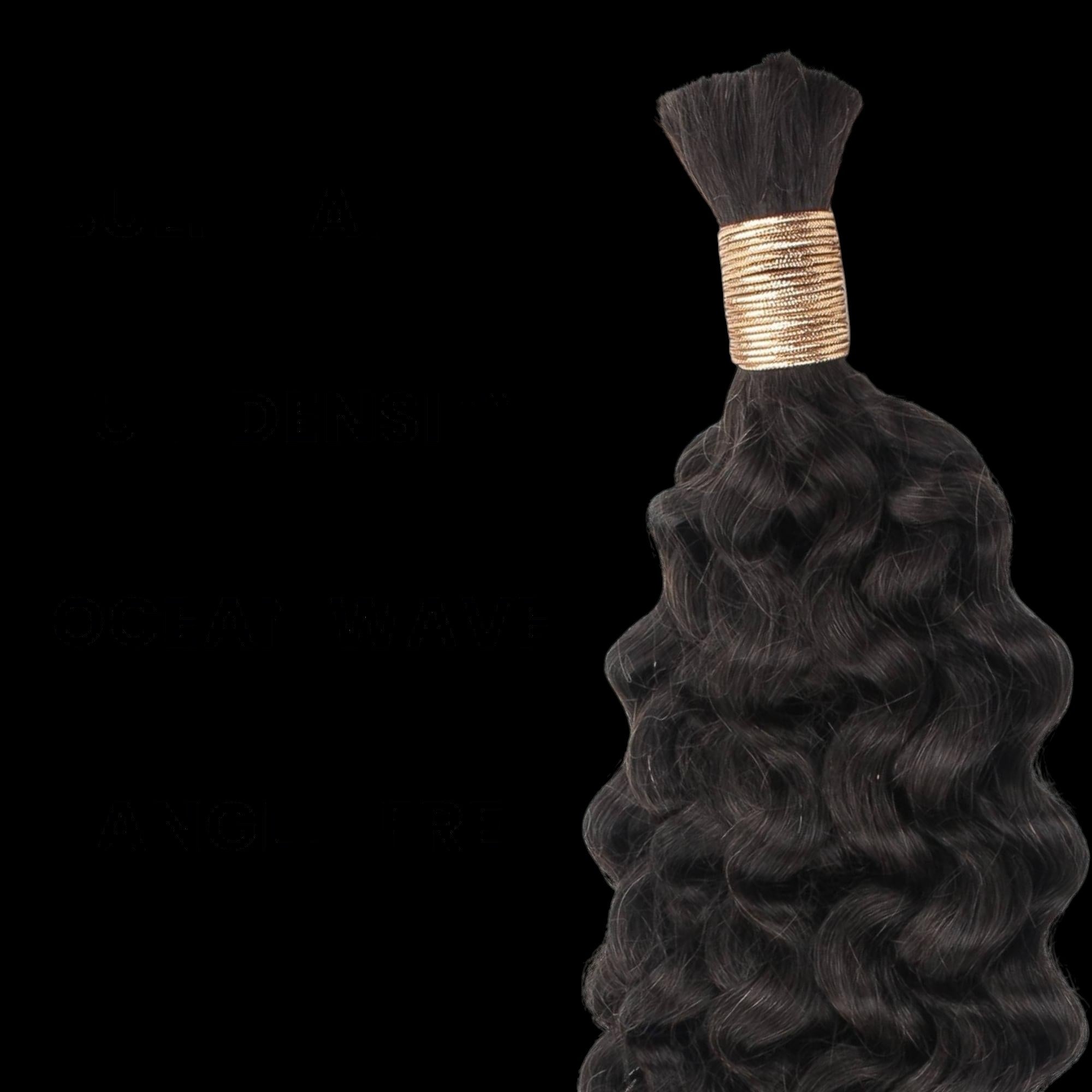 Ocean Wave Bulk 100% Human Braiding Hair by Private Label