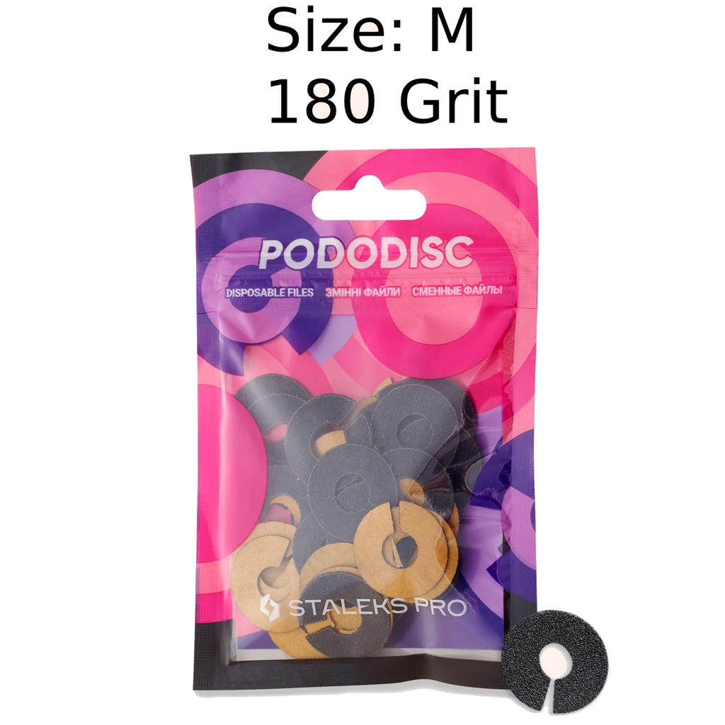 STALEKS PRO EXPERT UMBRELLA PODODISC RINGLIKE DISPOSABLE FILES SIZE M 20 MM DIAMETER REFILL PADS FOR PEDICURE DISC 50 PCS PDFR-20- STALEKS™ by kvadrat store