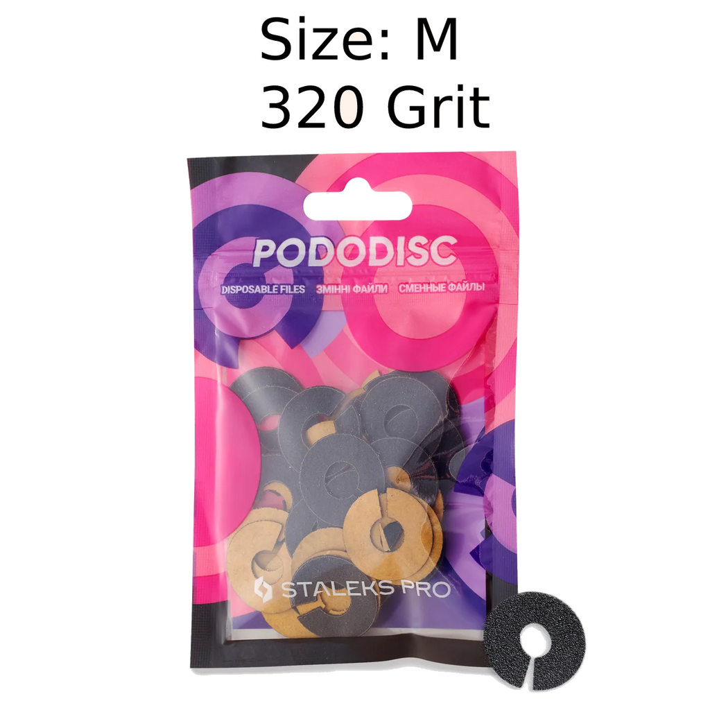 STALEKS PRO EXPERT UMBRELLA PODODISC RINGLIKE DISPOSABLE FILES SIZE M 20 MM DIAMETER REFILL PADS FOR PEDICURE DISC 50 PCS PDFR-20- STALEKS™ by kvadrat store