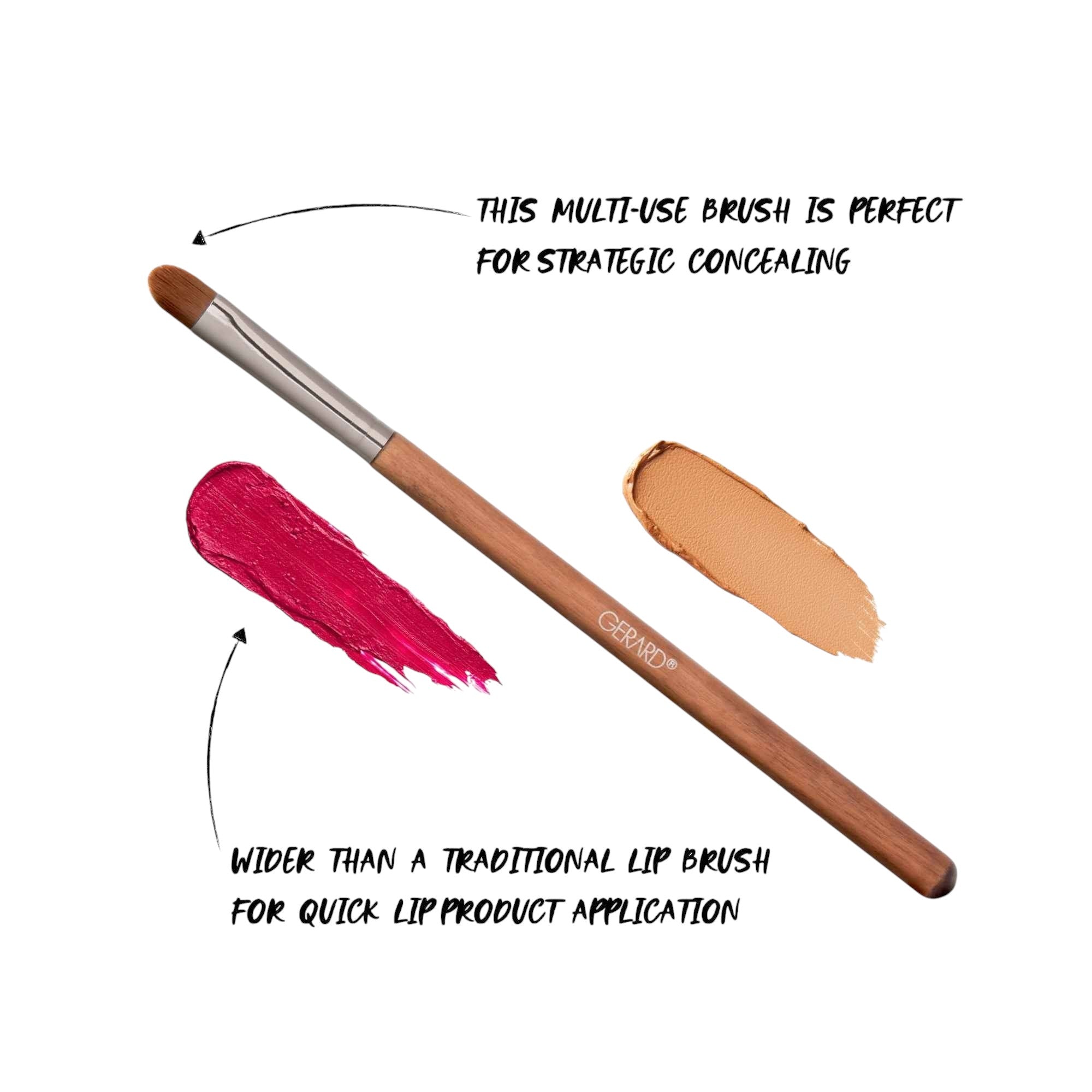 Precision Lip + Conceal Brush - E9 by Gerard Cosmetics