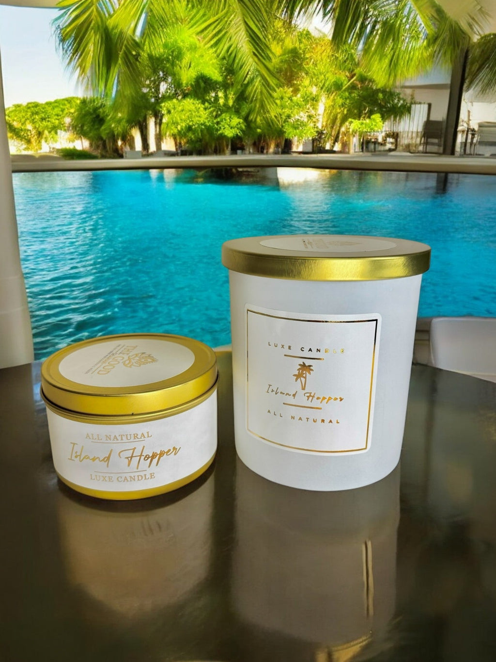 Island Hopper - Luxe Hand-Poured Natural Coconut Wax Candle by The Good Shaman