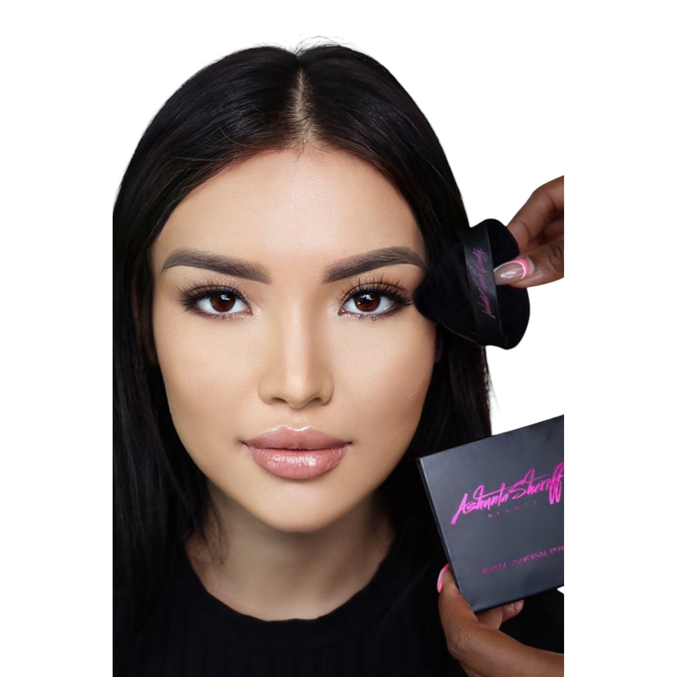 Ashunta Sheriff Beauty Velvet Hypoallergenic Ultra Soft Black Puffs (3-Pack) by Ashunta Sheriff Beauty