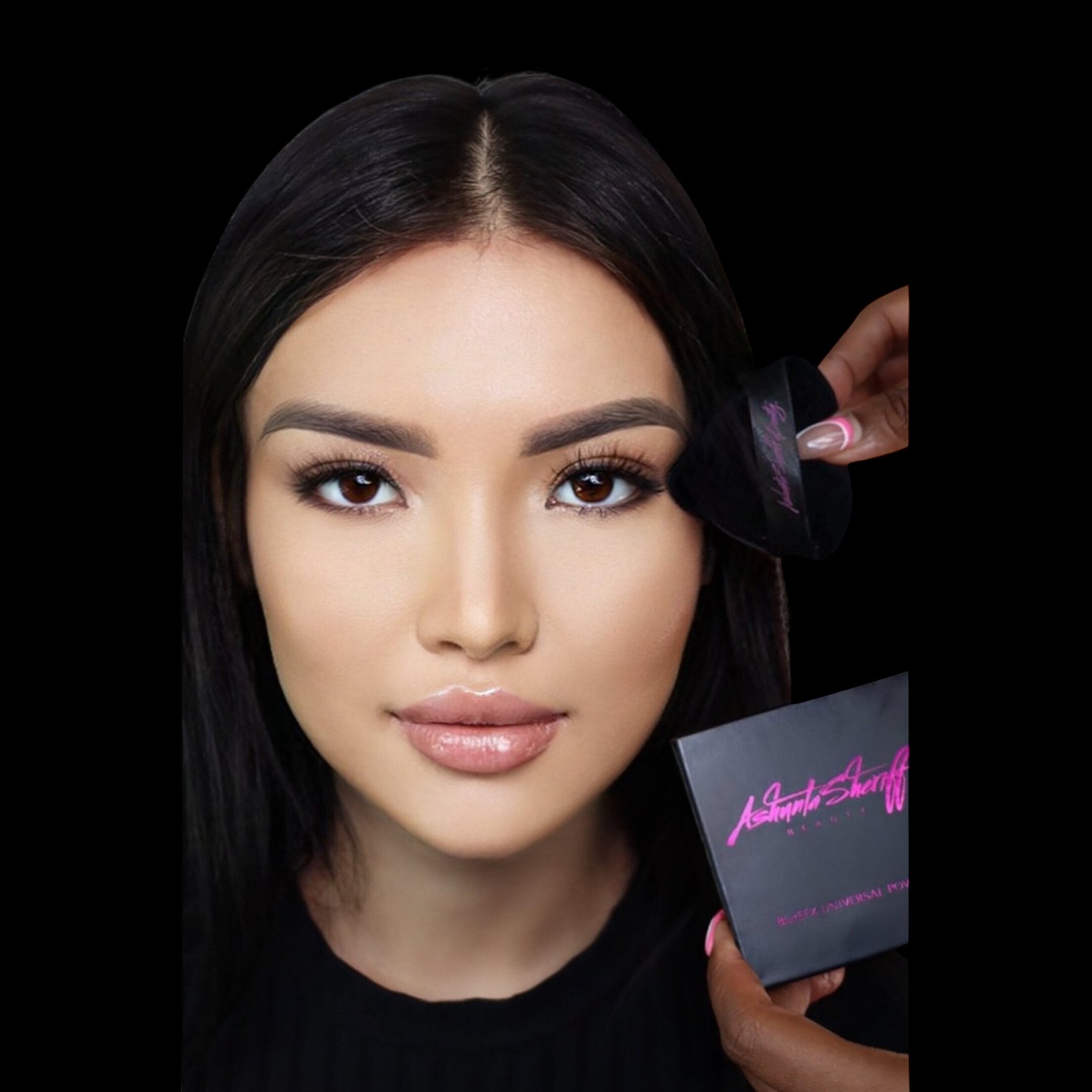 Ashunta Sheriff Beauty Velvet Hypoallergenic Ultra Soft Black Puffs (3-Pack) by Ashunta Sheriff Beauty