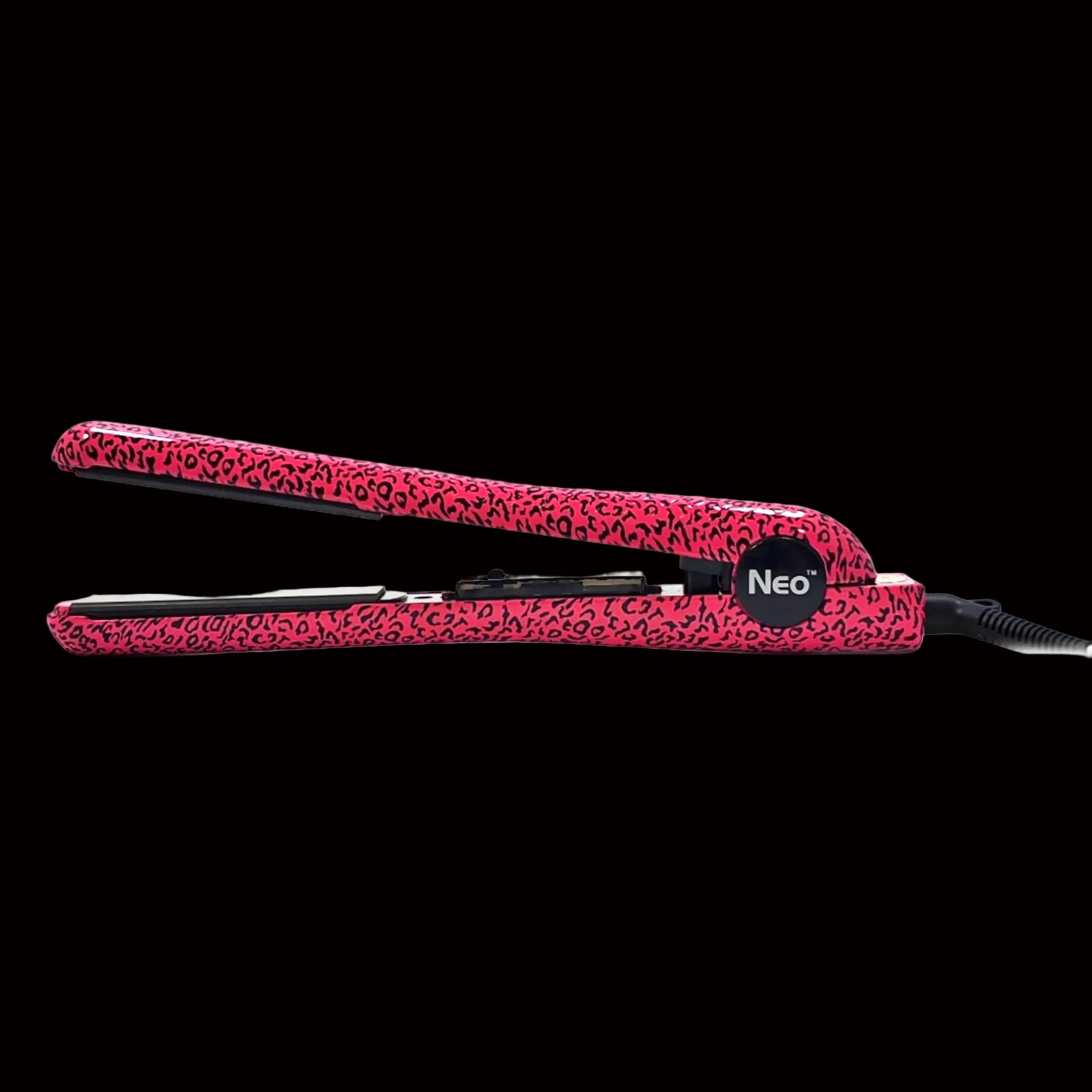 SpectrumPro 1" Ceramic Ionic Technology Single Pass Flat Iron - Hot Pink Leopard by VYSN