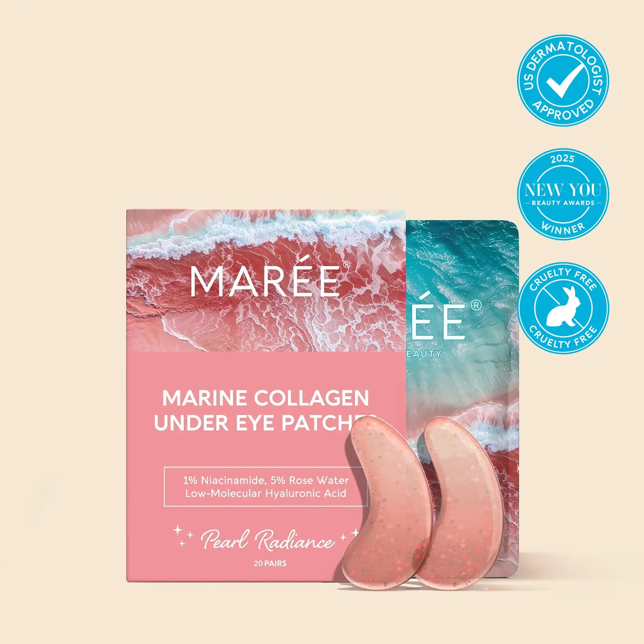 Pink Eye Patches for Puffy Eyes by Maree
