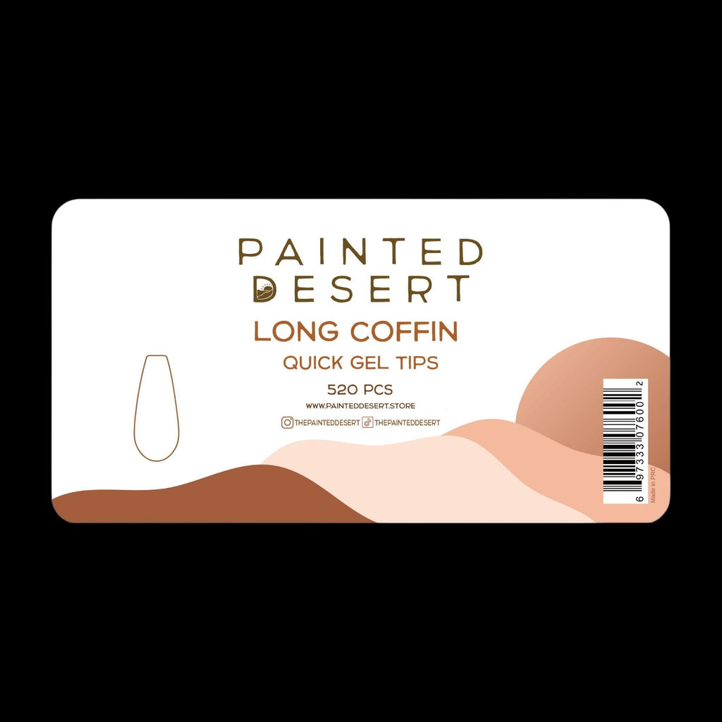 LONG Coffin Quick Gel Tips by Painted Desert