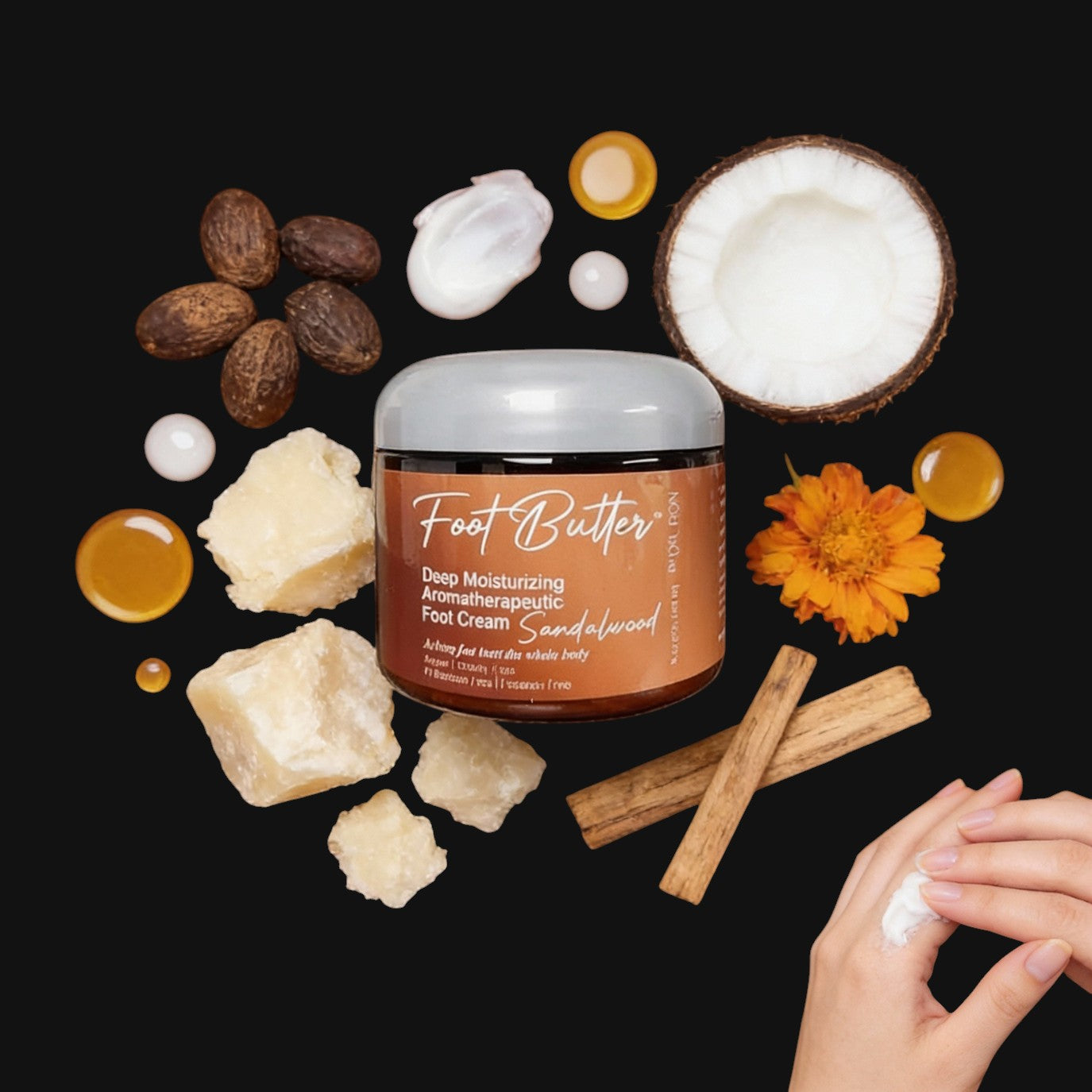 Sandalwood Foot Butter – Deep Moisturizing Foot Cream for Dry, Rough Skin by Foot Butter by Dr Ron