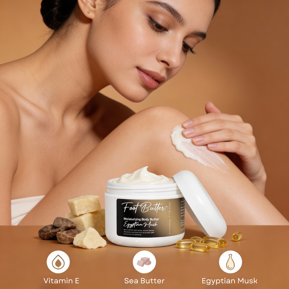 Egyptian Musk Moisturizing Body Butter – Deep Hydration & Long-Lasting Fragrance by Foot Butter by Dr Ron