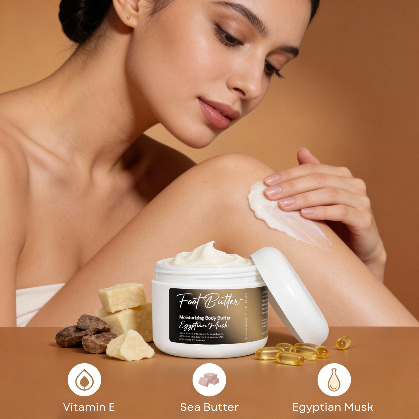 Egyptian Musk Moisturizing Body Butter – Deep Hydration & Long-Lasting Fragrance by Foot Butter by Dr Ron