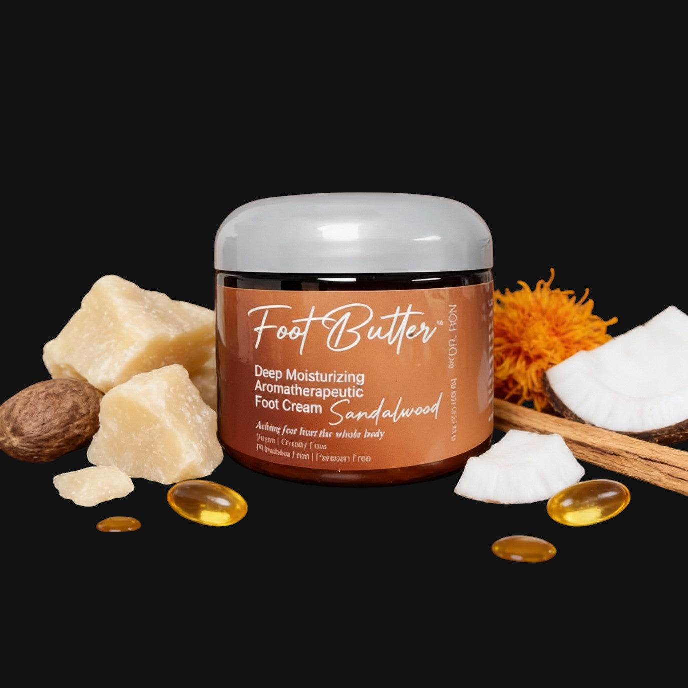 Sandalwood Foot Butter – Deep Moisturizing Foot Cream for Dry, Rough Skin by Foot Butter by Dr Ron