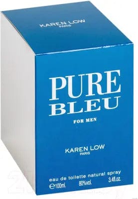 Pure Bleu By Karen Low For Men 3.4oz EDT Spray by perfumesandrea