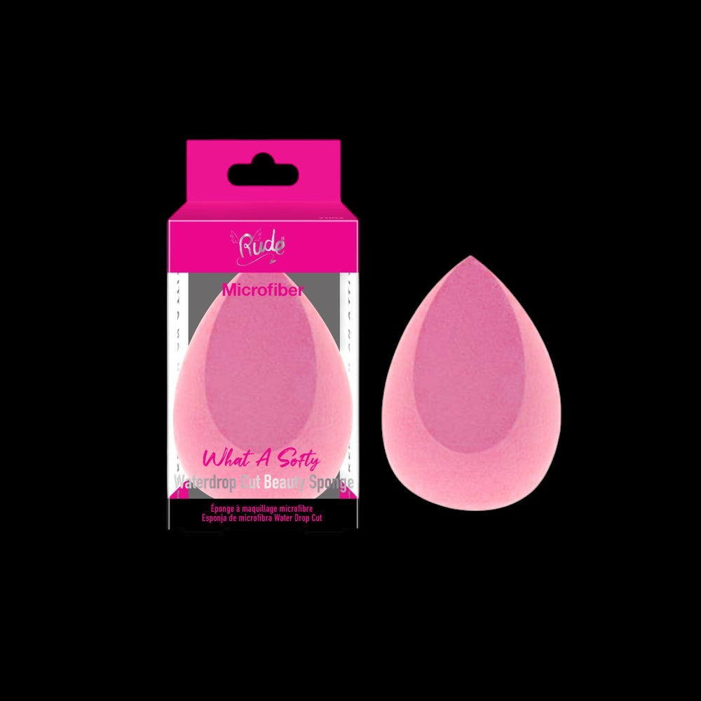 RUDE What A Softy Beauty Sponge - RUDE What A Softy Microfiber Waterdrop Cut Beauty Sponge by VYSN
