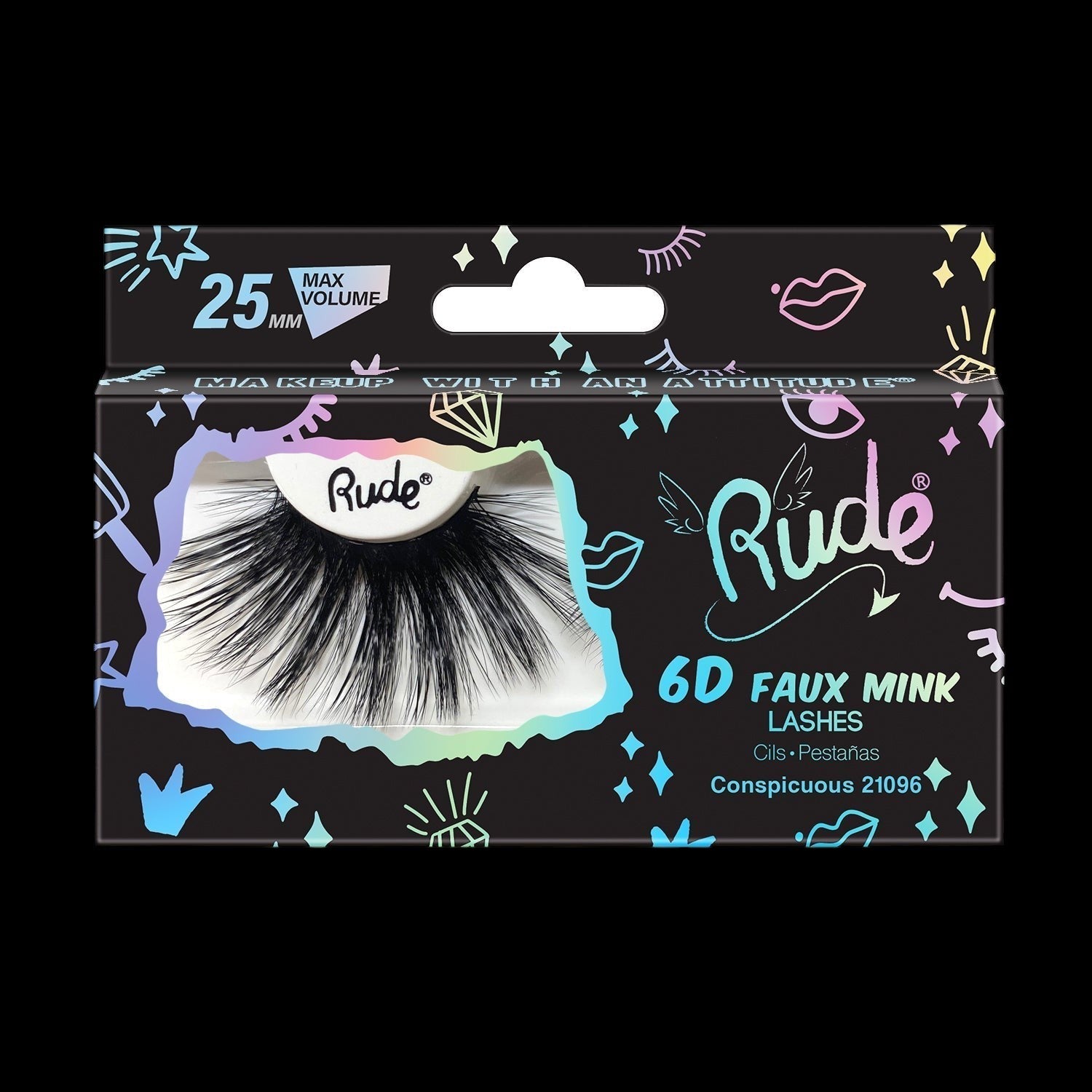 RUDE Faux Mink 6D Lashes - Conspicuous by VYSN