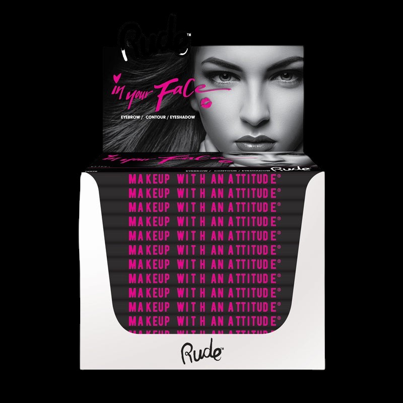 RUDE In Your Face 3-in-1 Palette Paper Display Set, 12 Pieces by VYSN