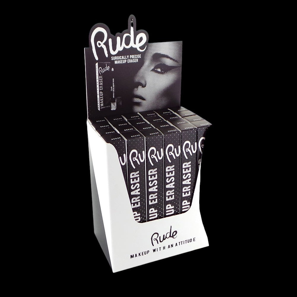RUDE Surgically Precise Makeup Eraser Display Set, 24 Pieces by VYSN