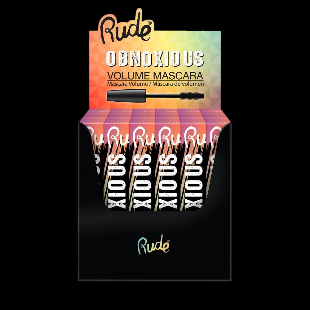 RUDE Obnoxious Volume Mascara Display Set, 24 Pieces by VYSN