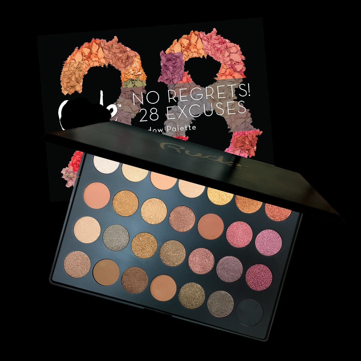 RUDE No Regrets! 28 Excuses Eyeshadow Palette (DC) - Scorpio by VYSN