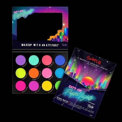 RUDE City of Pastel Lights - 12 Pastel Pigment & Eyeshadow Palette by VYSN