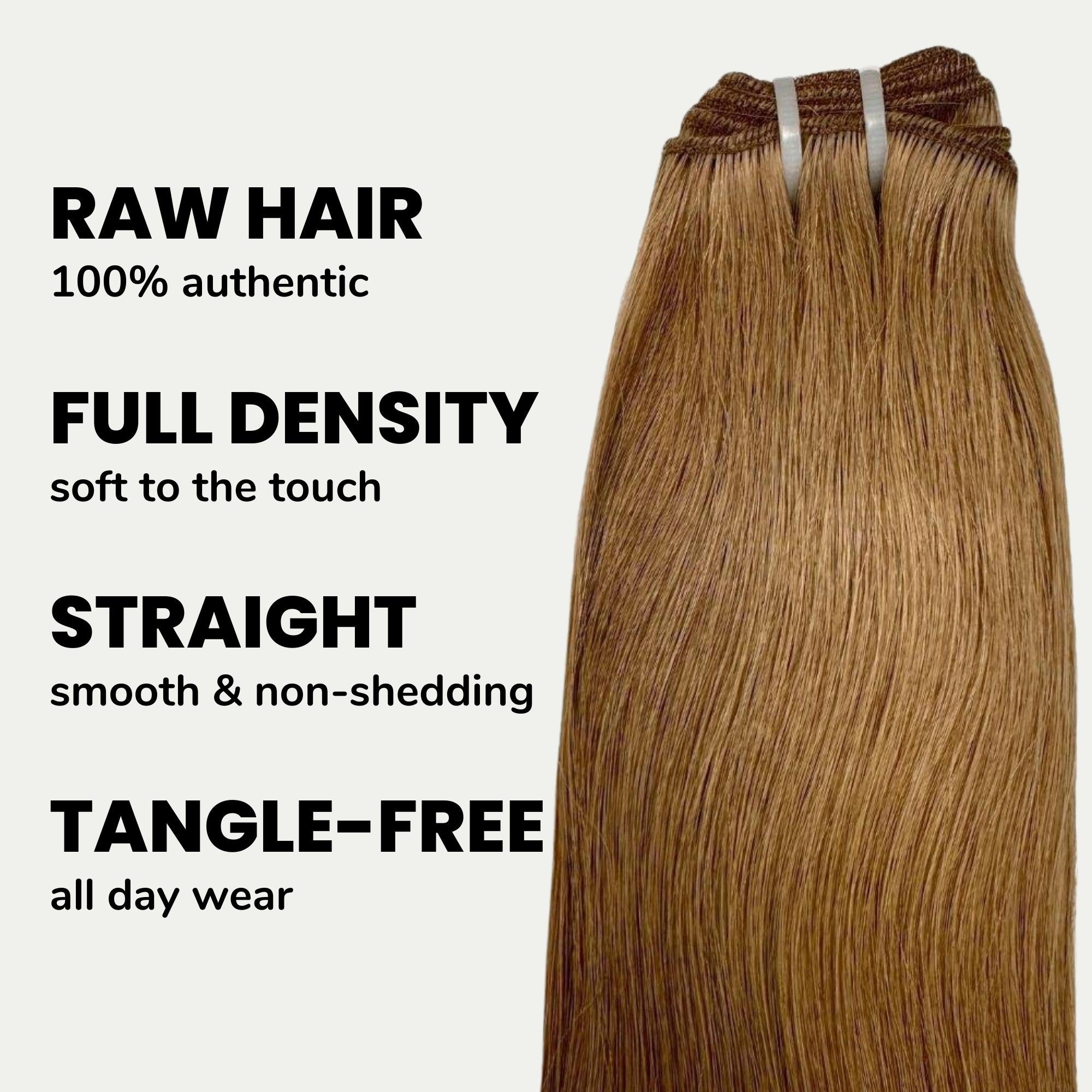 Raw Ash Brown Straight 100% Human Hair Bundles by Private Label