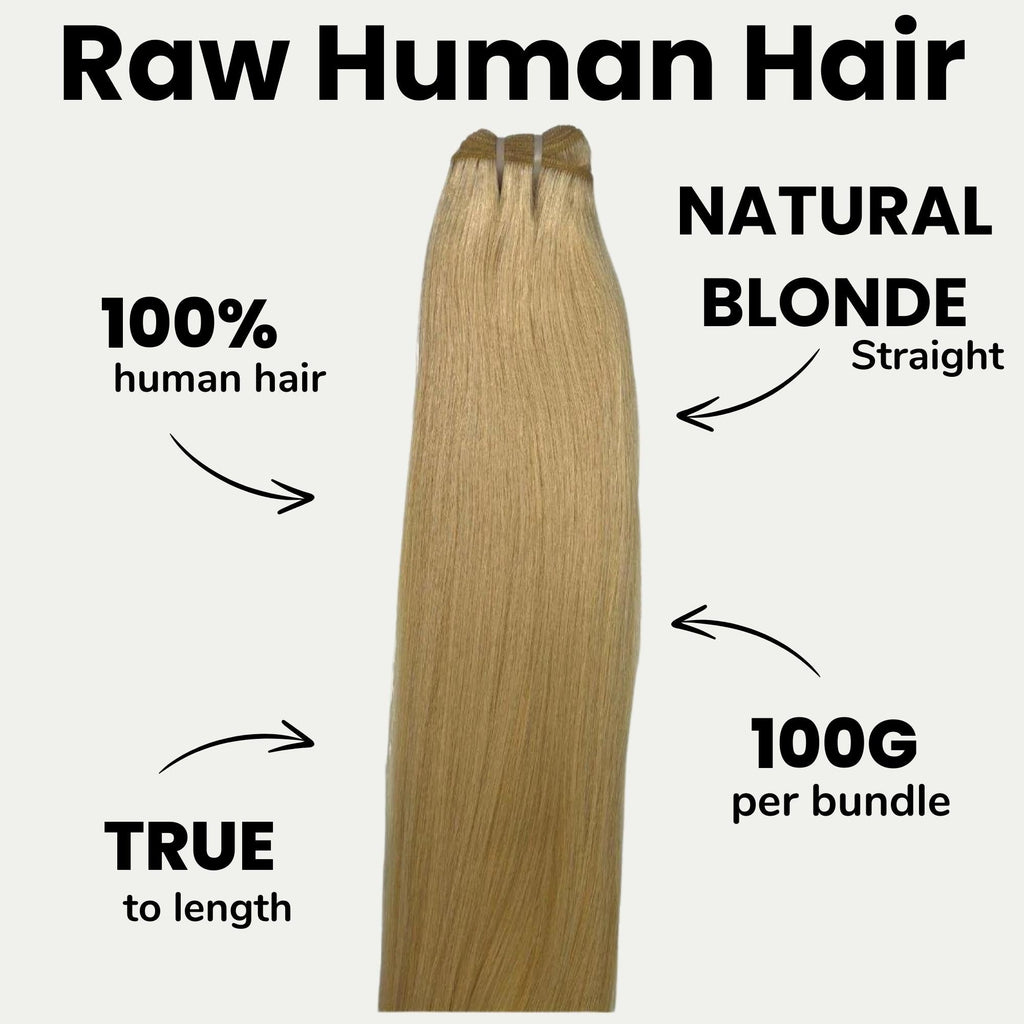 Raw Blonde Straight 100% Human Hair Bundles by Private Label